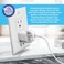 LOCK SOCKET USB Charger Lock 4PK AntiTheft ChildSafe Lock System Compatible with Original iPhone Cube Chargers Safety Device to Prevent Unplugging Made in USA
