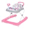 Smart Steps Trend Plus 2in1 Activity Walker with Deluxe Removable Toys WalkBehind Bar Adjustable Height and Flat Fold Frame for Storage Ages 6 Months Orbits Pink