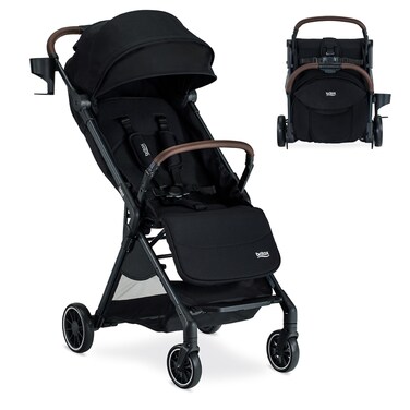 Britax Juniper Compact Stroller Portable Lightweight Raven Black