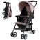 Costzon Baby Joy Lightweight Stroller Compact Toddler Travel Stroller for Airplane Infant Stroller wAdjustable BackrestFootrestCanopy 5Point Harness Storage Basket Easy OneHand Fold Coffee