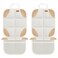 SMART ELF 2 Pack Car Seat Protector600D Fabric Waterproof Beige Brown