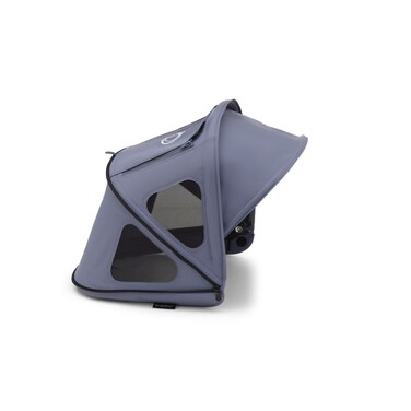 Bugaboo Breezy Sun Canopy with Ventilation Panels Builtin Mosquito Net Compatible with Bugaboo Dragonfly Strollers UPF 50 Fabric WaterRepellent Protection Seaside Blue