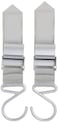 BUGGYGEAR Boutique Stroller Hooks Platinum 2 Count