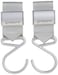 BUGGYGEAR Boutique Stroller Hooks Platinum 2 Count