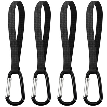 GuoluvSoo 4 Pack Stroller Hooks Universal Clips for Baby Strollers