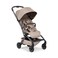 Joolz Aer2 Foldable Bumper Bar for Joolz Aer2 Stroller OneHand Fold Compatible Secure Comfortable Toddler Support Bar Leatherette Finish Easy ClickOn Design Mid Brown Carbon
