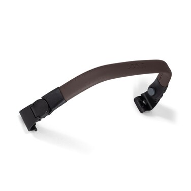 Joolz Aer2 Foldable Bumper Bar for Joolz Aer2 Stroller OneHand Fold Compatible Secure Comfortable Toddler Support Bar Leatherette Finish Easy ClickOn Design Mid Brown Carbon
