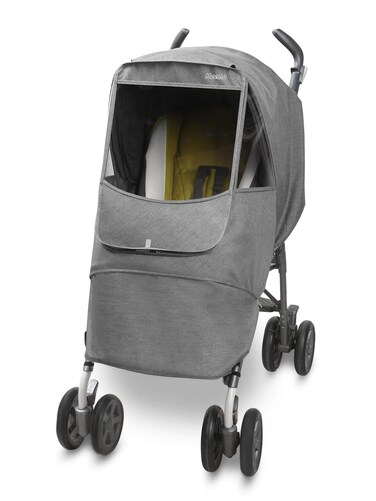 Manito Melange Alpha Stroller Weather Shield Black Grey