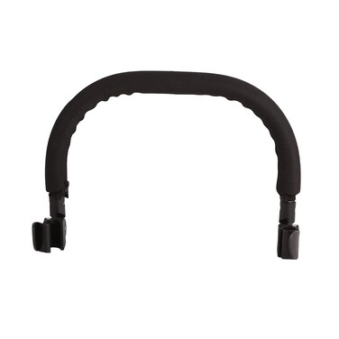 NOENNULL Universal Baby Stroller Bumper Bar Armrest Handle Crossbar Stroller Accessories Black PU Black