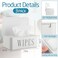 Singhoow 3 Pack Baby Wipes Dispenser Small White