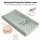 Konssy 2 Pack Quilted Muslin Changing Pad Cover Waterproof Layer 32x16