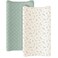 Konssy 2 Pack Quilted Muslin Changing Pad Cover Waterproof Layer 32x16