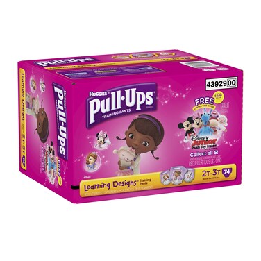 Pull-Ups Huggies PullUps Training Pants Learning Designs Girls 2T3T 74 ct