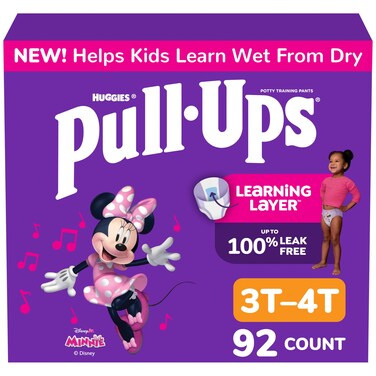 Pull-Ups PullUps Girls Potty Training Pants Size 3T4T 92 Count