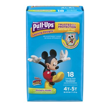 Pull-Ups PullUps Learning Designs Potty Training Pants for Boys 4T5T 3850 lb 18 Ct Packaging May Vary