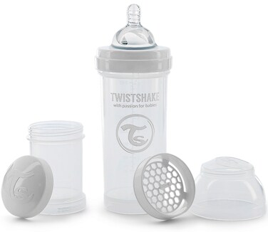 Twistshake AntiColic 260ml8oz Pastel White