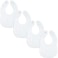 Comfy Cubs Muslin Bibs for Babies Pack of 4 White