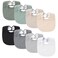 Konssy 8Pack Muslin Baby Bibs Adjustable Fit for Drooling and Teething
