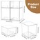 MINMUNJIU Baby Bottle Organizer 4 Pack Clear SpaceSaving Stackable Drawer