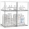 MINMUNJIU Baby Bottle Organizer 4 Pack Clear SpaceSaving Stackable Drawer