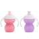 Munchkin Click Lock Bite Proof Trainer Cup 7 Ounce 2 Pack PinkPurple