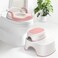 Maliton Potty Training Seat 2in1 with Step Stool AntiSlip Pink