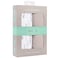 Ely'sElys Co Muslin Swaddle Blanket 2Pack 100 Cotton Muslin ExtraLarge Swaddle Blankets 47 x 47 Solid Printed Forest Grey Delicate Leaves Solid Pebble Grey