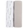 Ely'sElys Co Muslin Swaddle Blanket 2Pack 100 Cotton Muslin ExtraLarge Swaddle Blankets 47 x 47 Solid Printed Forest Grey Delicate Leaves Solid Pebble Grey