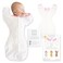 SwaddleDesigns Transitional Swaddle Sack Cotton Pink Tiny Triangle 03mo