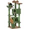Yaheetech Cactus Cat Tree for Indoor Cats Green MultiLevel Tower