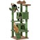 Yaheetech Cactus Cat Tree for Indoor Cats Green MultiLevel Tower