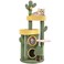 Yaheetech 48in Cactus Cat Tree with FlowerShaped Platform Oasis Theme