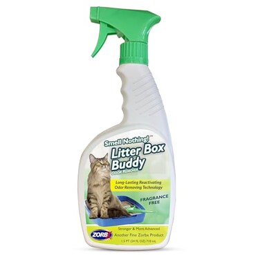 ZORBX Unscented Cat Litter Deodorizer Spray 24 Oz Litter Box Deodorizer