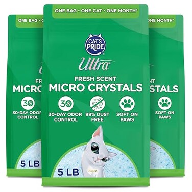ULTRA by Cats Pride Fresh Scent Micro Crystals Soft on Paws Litter 15lb