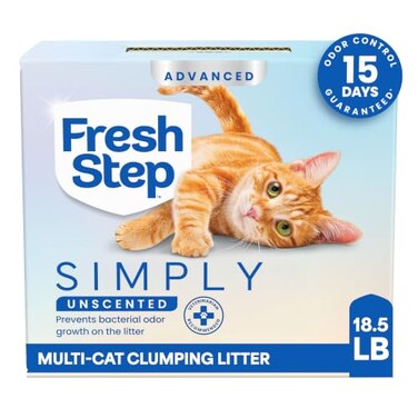 Fresh Step Advanced Simply Unscented Multi Cat Clumping Cat Litter 185 lb