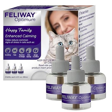 FELIWAY Optimum Cat Calming Pheromone Diffuser Refill 3 Pack