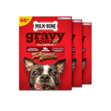 Milk-Bone GravyBones Small Dog Biscuits 60 oz Boxes
