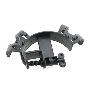 E-outstanding 2Pack Water Pipe Fixing Clamp Adjustable Plastic Fish Tank Pipe Holder Fixed Clips Aquarium Tool Black