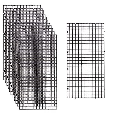 ALEGI 12 Pcs Aquarium Fish Tank Divider Plastic Egg Crate S