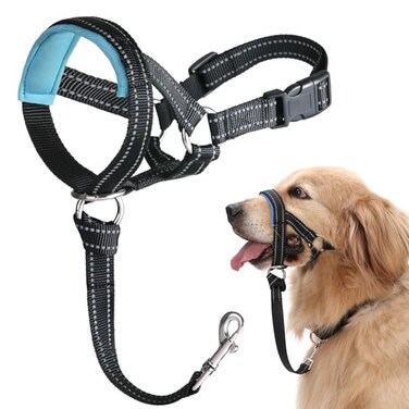 BARKLESS Dog Head Collar No Pull Training Collar with Soft Padding
