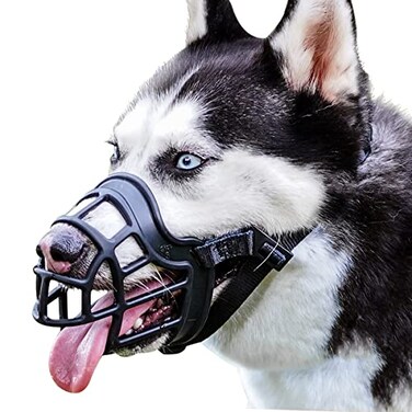 BARKLESS Dog Muzzle Basket Muzzle Anti Biting Chewing for Medium Large Dog