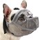 BARKLESS French Bulldog Muzzle Full Panting Short Snout Mesh Muzzle