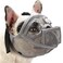 BARKLESS French Bulldog Muzzle Full Panting Short Snout Mesh Muzzle