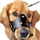 BARKLESS Soft Leather Dog Muzzle for Medium Dogs Secure AntiBarking