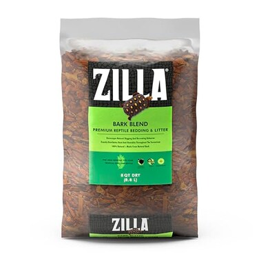 Zilla Reptile Terrarium Bedding Substrate Bark Blend 8 Quart