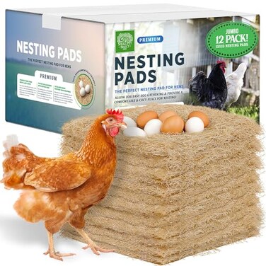 Small Pet Select Chicken Nesting Pads for Hens 13x13 in 12Pack