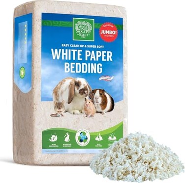 Small Pet Select Unbleached White Paper Bedding 178L