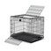 MidWest Homes for Pets Small Wabbitat Rabbit Cage Grid Mesh Floor Removable Tray Top Front Door Access Rust Resistant Finish No Tools Required