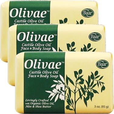 Baar Olivae Castile Bar Soap 3 Bar Set