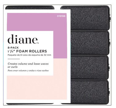 Diane Foam Rollers Black 125 8bag